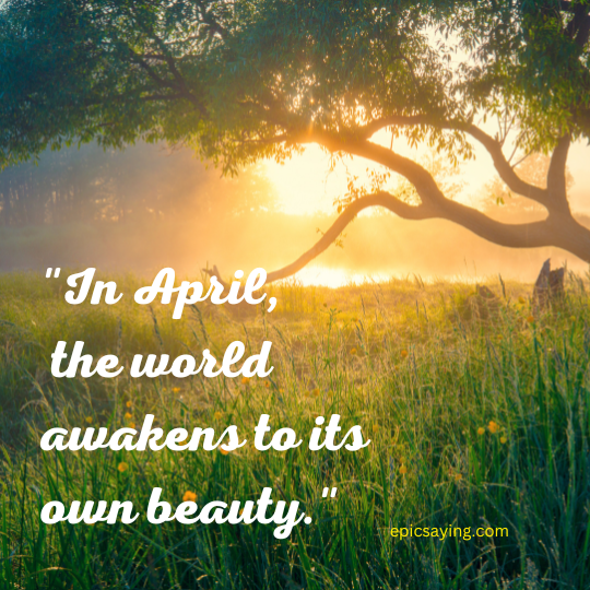 April Month Quotes