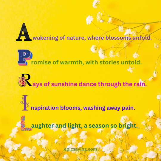 April Month Quotes