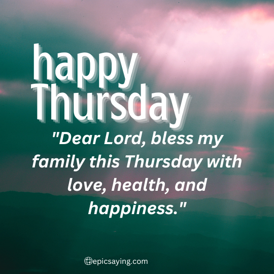 family thursday blessings