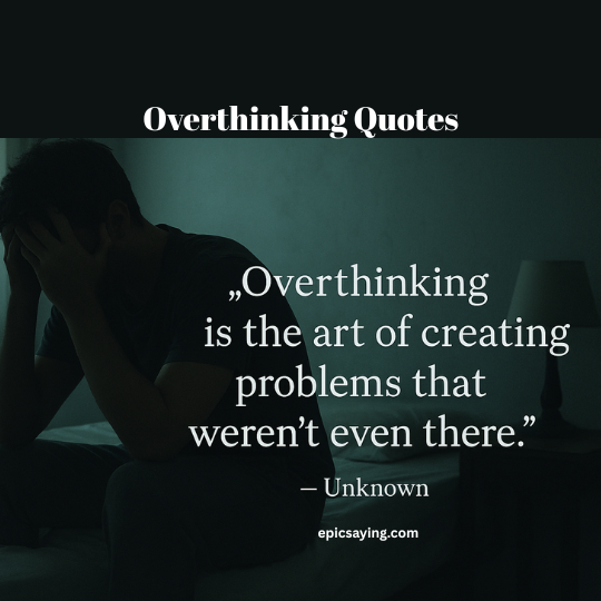 Overthinking Quotes