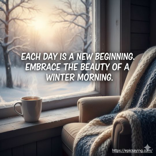 Winter Good Morning Images with Quotes