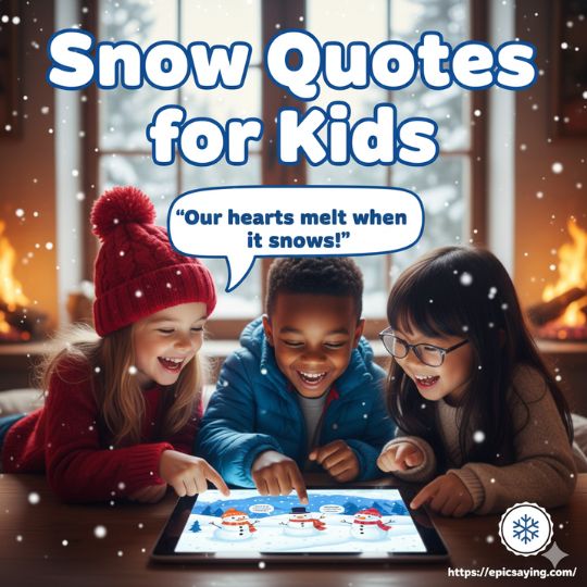 snow quotes for kids