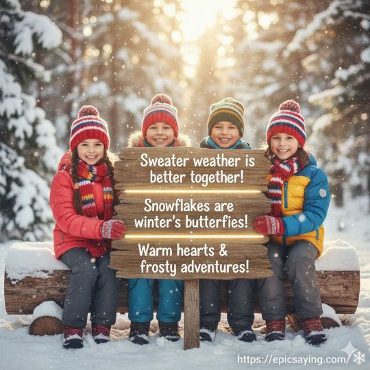 winter quotes for kids instagram