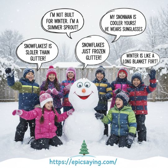 winter quotes for kids funny