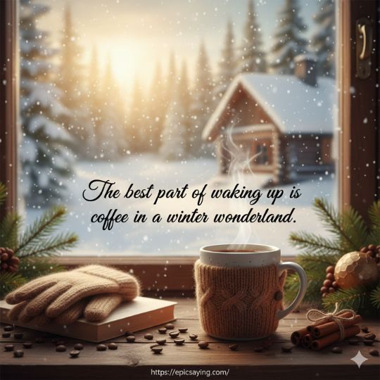 good morning winter coffee