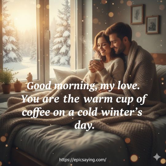 winter good morning love Quotes