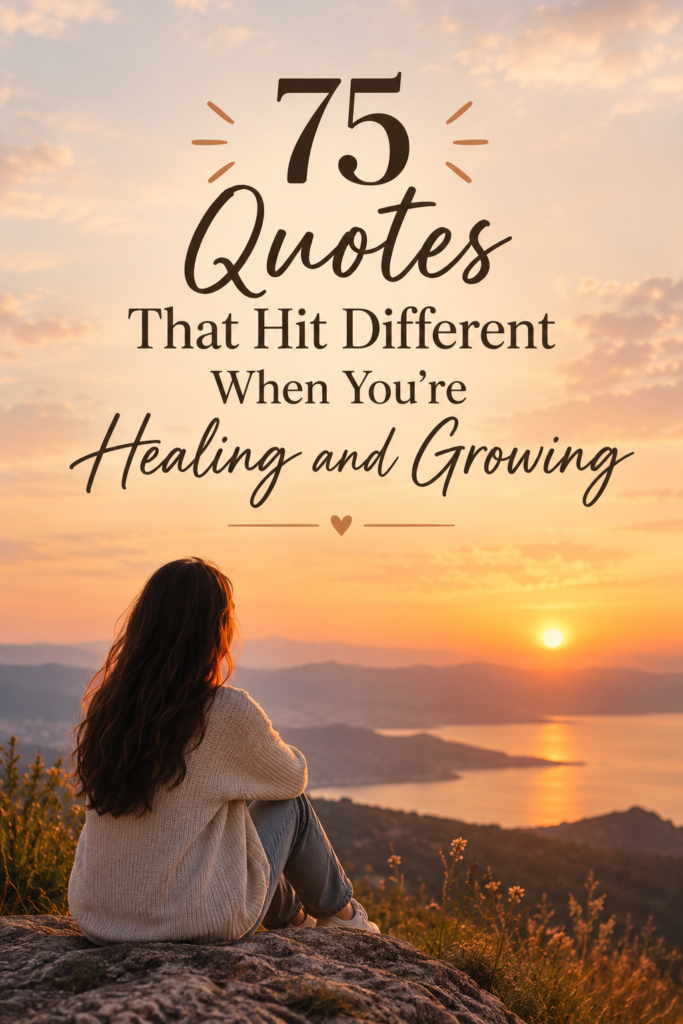 75 quotes that hit different when you’re healing and growing